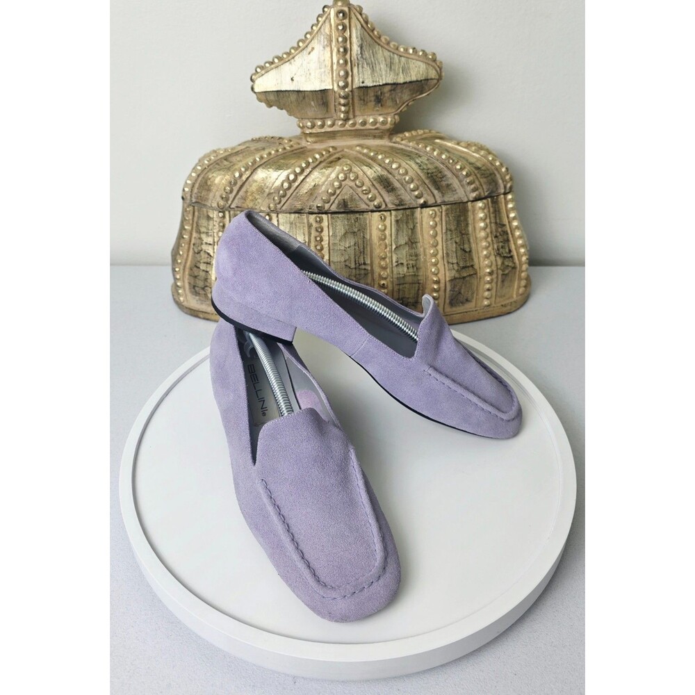 BELLINI Womens Lavender Purple Suede Loafers Flats Sz 8.5 Lilac Slip On Shoes - Picture 3 of 15